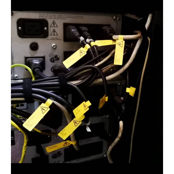 Nhãn Cáp 25 X 38mm, Màu Trắng, KTC-F2538-40-100