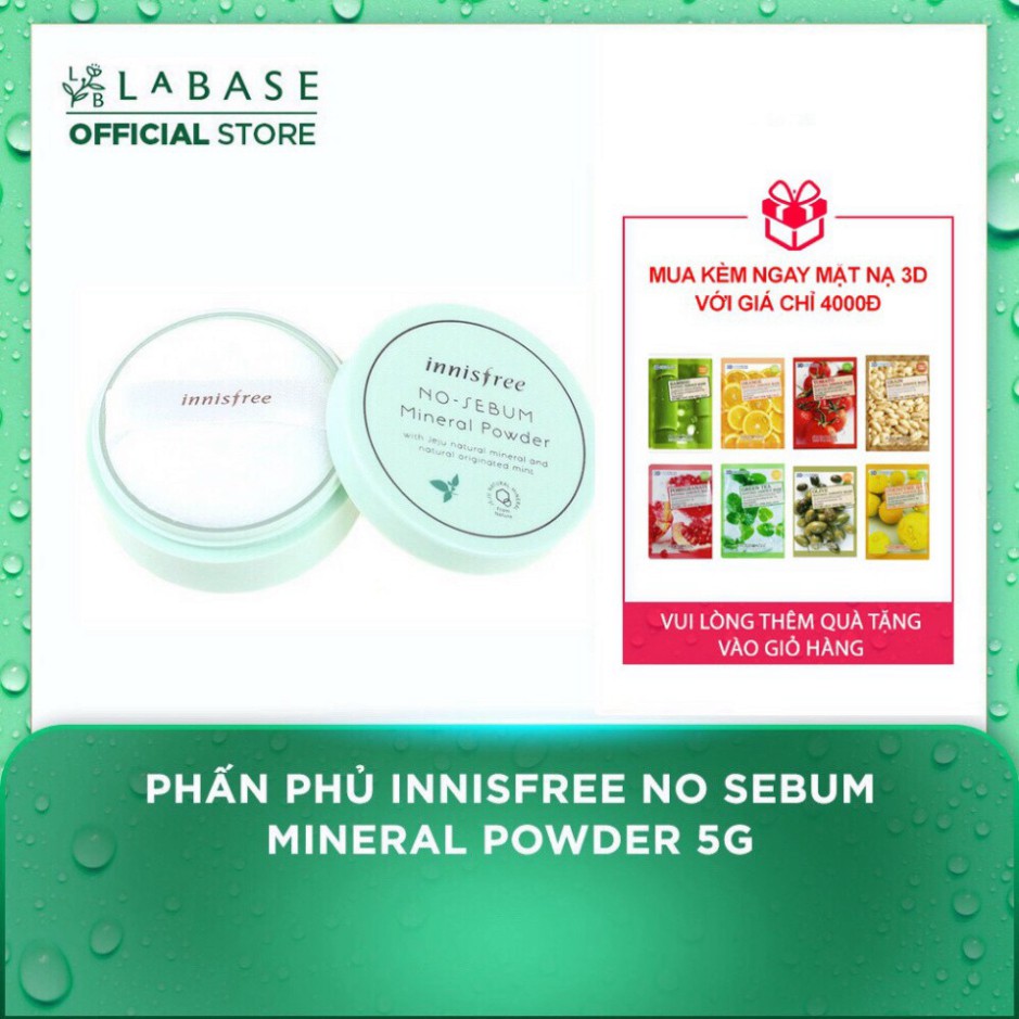 Phấn phủ dạng bột kiềm dầu Innisfree - No sebum