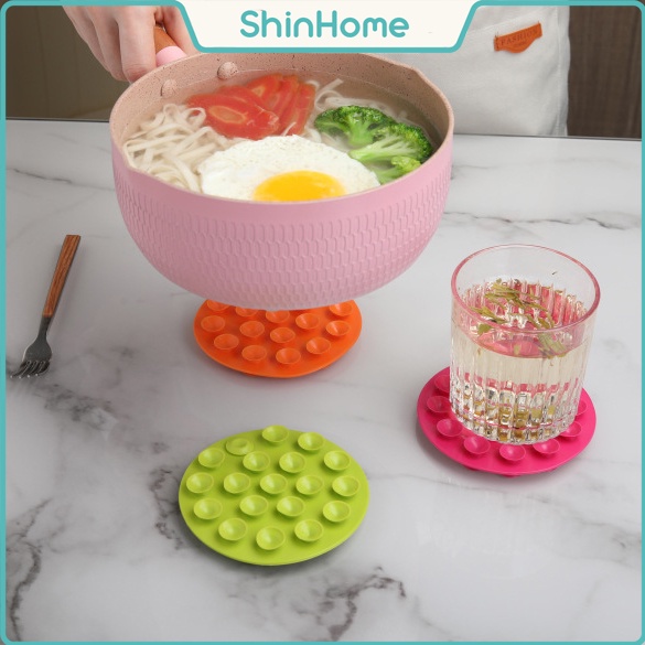 Đế hút chân không chống đổ, đế lót nồi, lót cốc