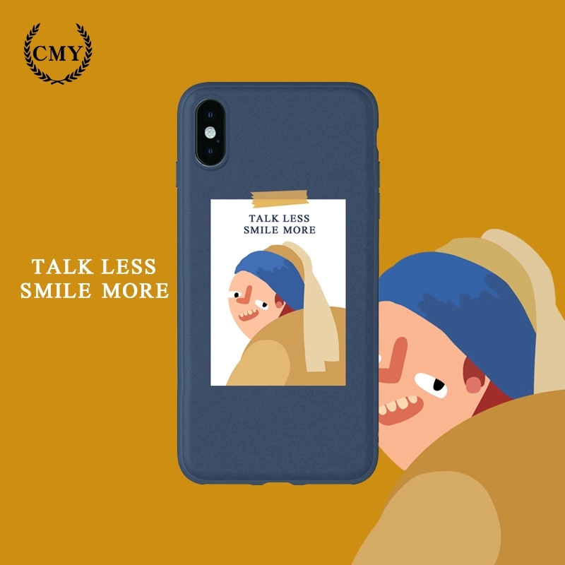 Ốp lưng silicon TPU in hình cô gái vui nhộn cho iPhone11/11Pro 11pro Max X XR XS XS MAX 6 7 8 plus SE | BigBuy360 - bigbuy360.vn