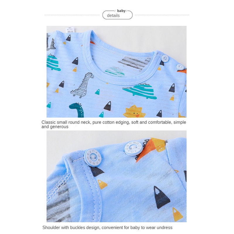 Set đồ ngủ SANITKUN 100% cotton thoáng khí phong cách Hàn Quốc xinh xắn đáng yêu dành cho trẻ em