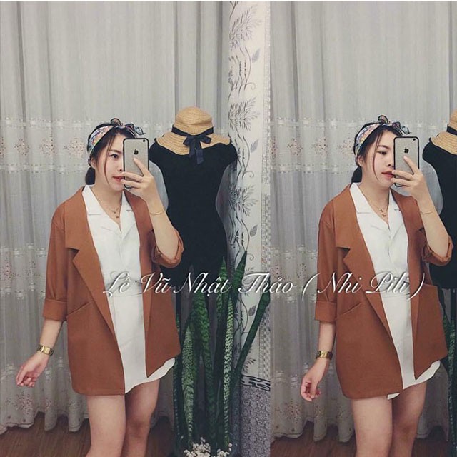 [HÀNG LOẠI 1] Áo vest blazer nữ màu nâu tây một lớp style Korea trẻ trung thanh lịch (Thời trang công sở VIP) (Cam kết h | BigBuy360 - bigbuy360.vn