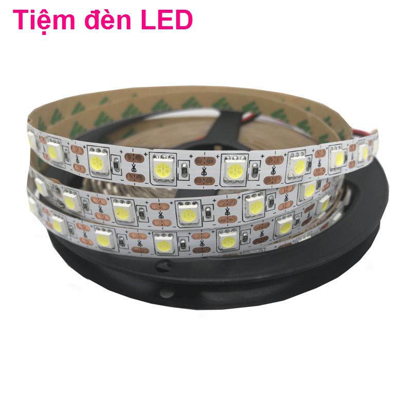 đèn led 5V miếng dán chống thấm sàn 5050/3528 gian hàng 60 rộng 5mm dải ánh sáng linh hoạt 5 volt bảng trần