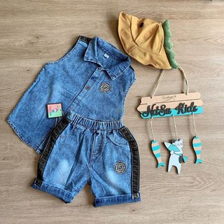 Set jean jendi sát nách cho bé trai