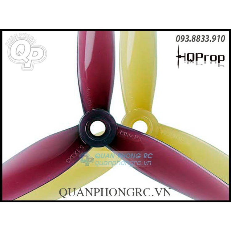 Cánh 3 Lá HQProp Ethix P3 5 Inch Peanut Butter &amp; Jelly Propellers (2 Cặp)