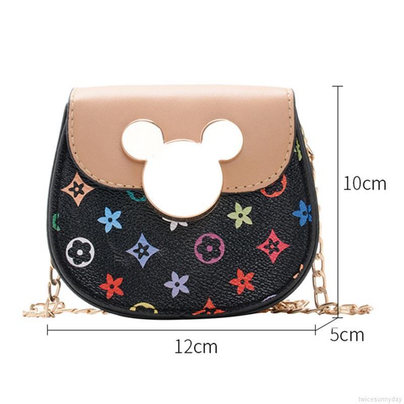 Túi đeo chéo vai in họa tiết hoạt hình dễ thương cho bé gái