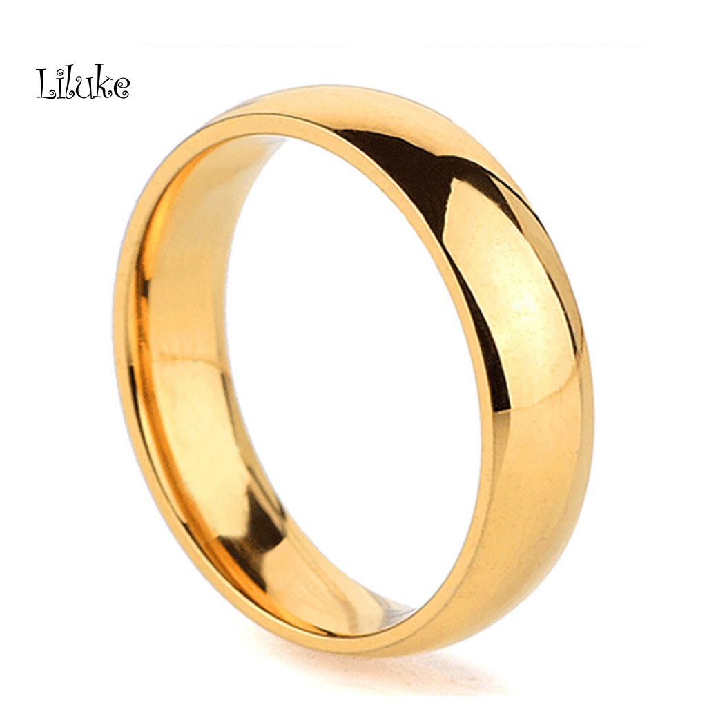 Nhẫn Unisex Trơn Đơn Giản Với 2 Màu Sắc Chọn Lựa