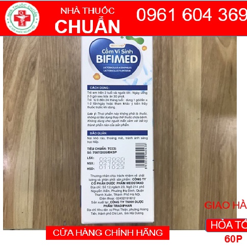 Bifimed - Bổ Sung Lợi Khuẩn, Tăng Sức Đề Kháng, Dễ Tiêu Hoá - Hộp 20 gói