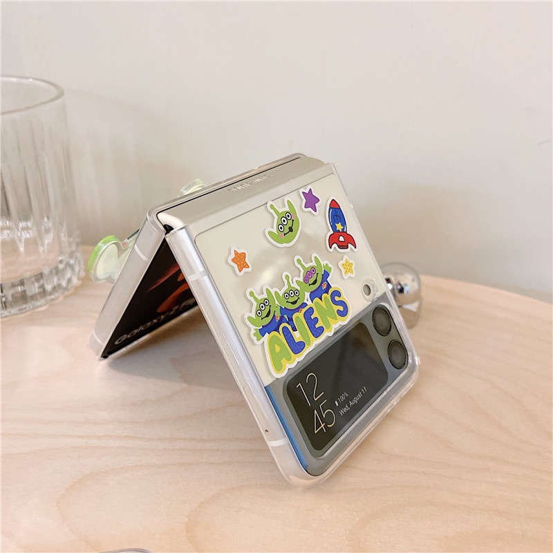 Ốp Điện Thoại PC Cứng Kèm Móc Khóa Hoạt Hình Toy Story Cho Samsung Galaxy Z Flip 3 Z Flip3 ZFlip3 ZFlip 3 5G