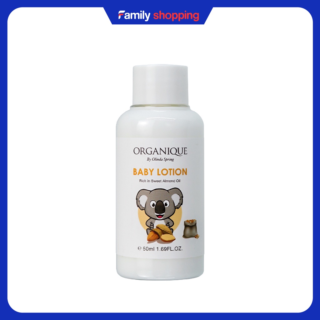Sữa dưỡng da trẻ em Baby lotion Organique 50ml (Travel size)