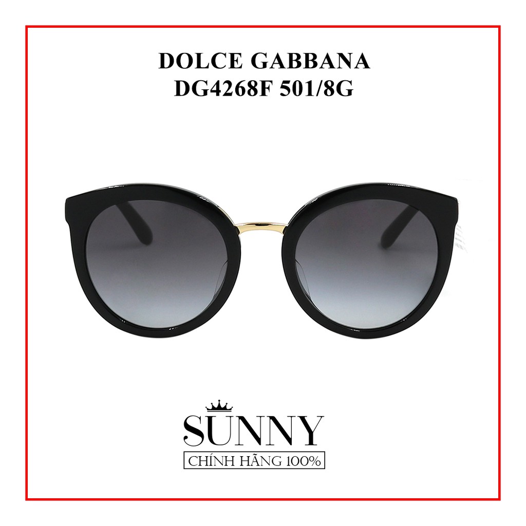 Kính mát chính hãng Dolce&amp;Gabbana DG4268F màu sắc thời trang, thiết kế dễ đeo bảo vệ mắt
