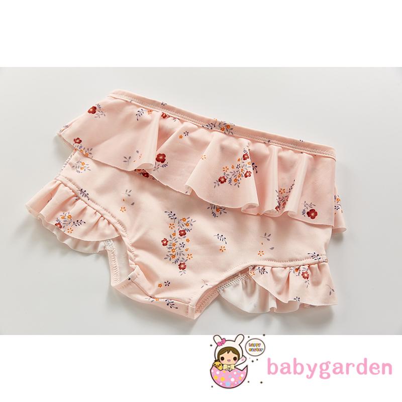 Bộ Đồ Bơi 2 Mảnh Gồm Áo + Quần Short In Họa Tiết Hoa/Cá Hồi Cho Bé Gái 0-24 Tháng Tuổi