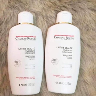 [chính hãng] sữa dưỡng thể kích trắng da chateau rouge paris lait de beaute 400ml