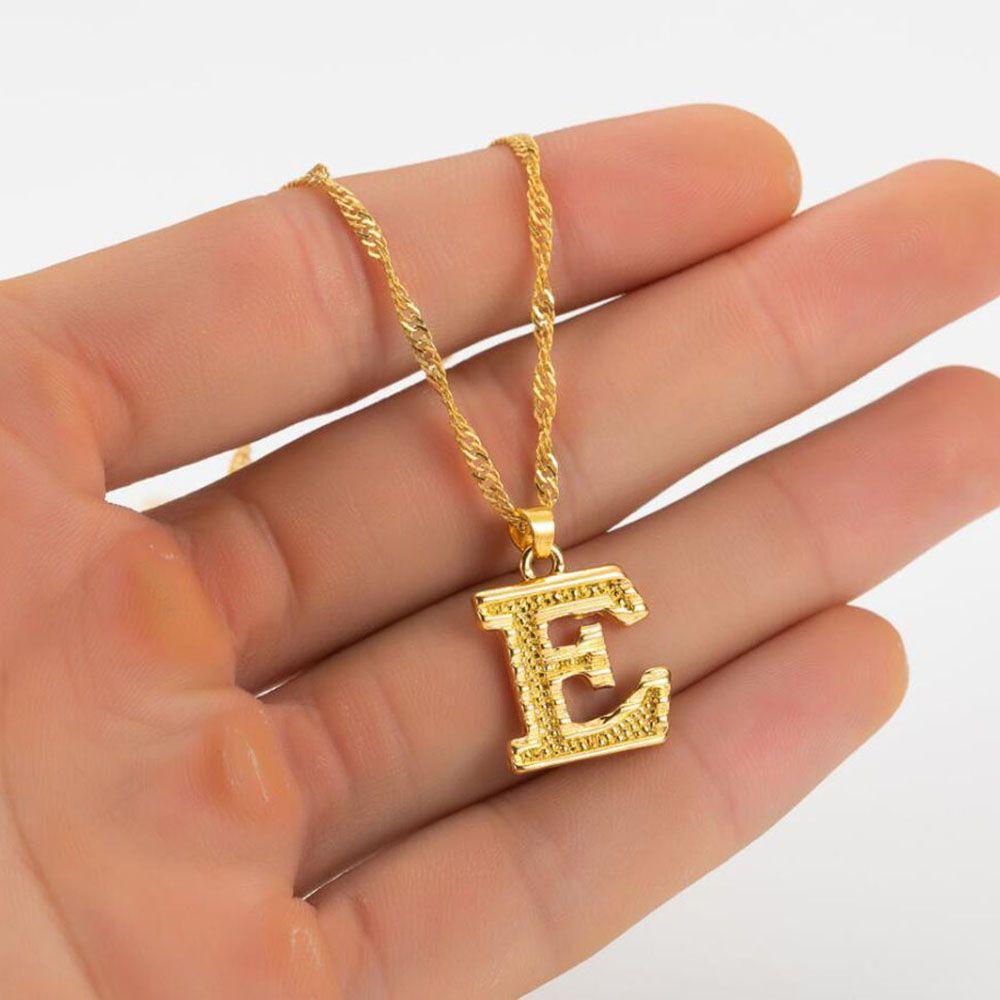 FORBETTER Vòng cổ Mặt Chữ Cái A-Z Thời Trang Dành Cho Nữ