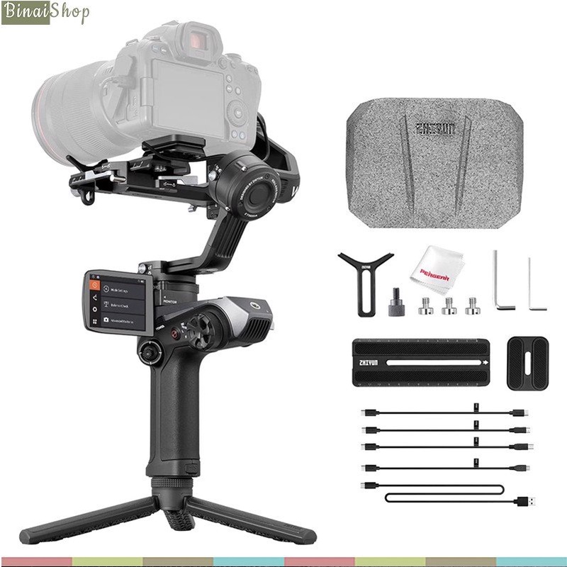 Zhiyun Weebill 2 - Gimbal Chống Rung Cho Combo Máy Ảnh, DSLR Cỡ Lớn, Hỗ Trợ Màn Hình, Theo Dõi Chuyển Động | BigBuy360 - bigbuy360.vn
