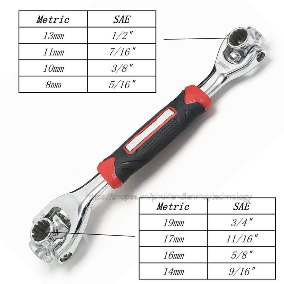 Bộ Cờ Lê Đa Năng 8 IN 1 Tiger Wrench Thép Cao Cấp [ BH 1 NĂM ]