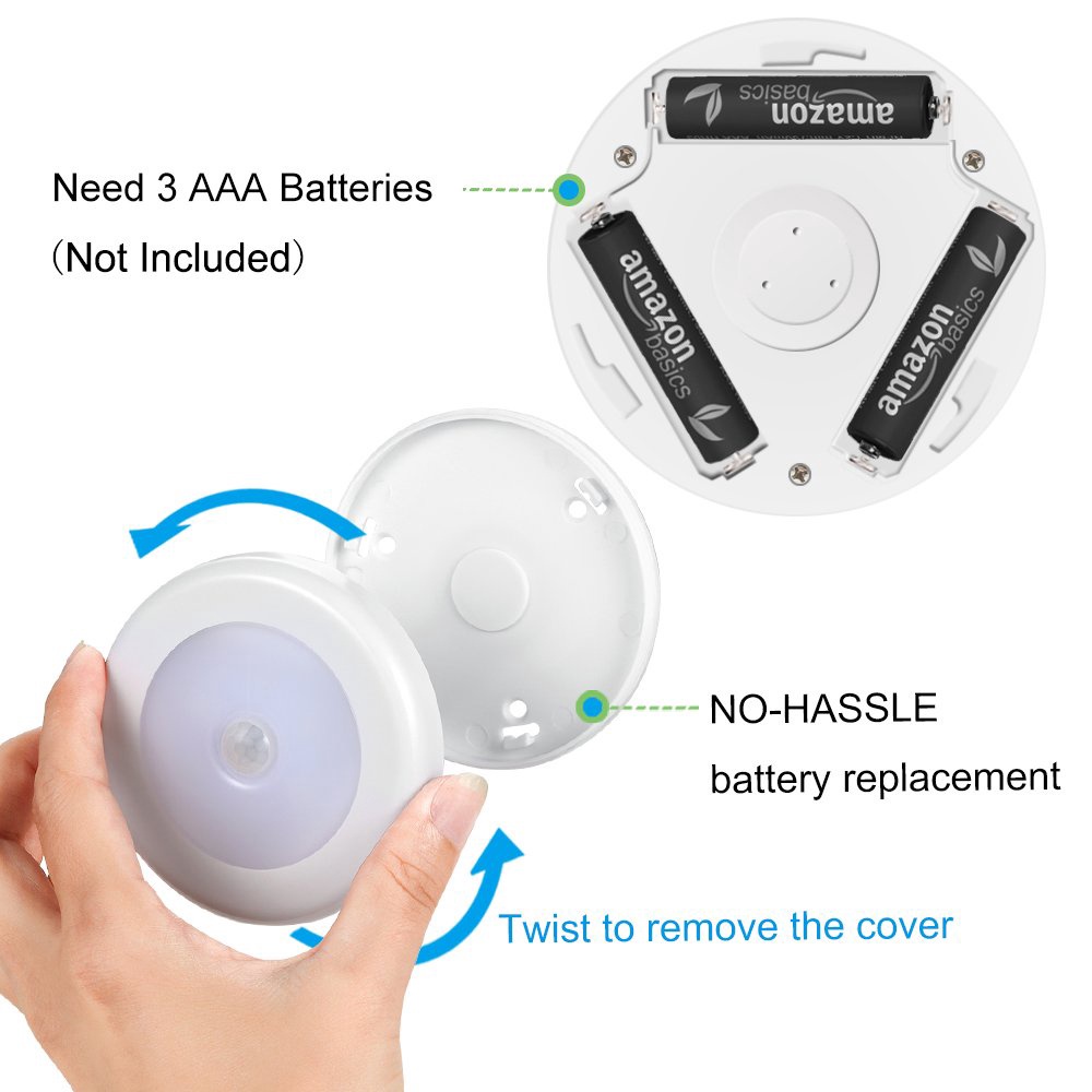 Đèn Led 6 Bóng Cảm Biến Chuyển Động PIR Gắn Tường/Cửa Ra Vào