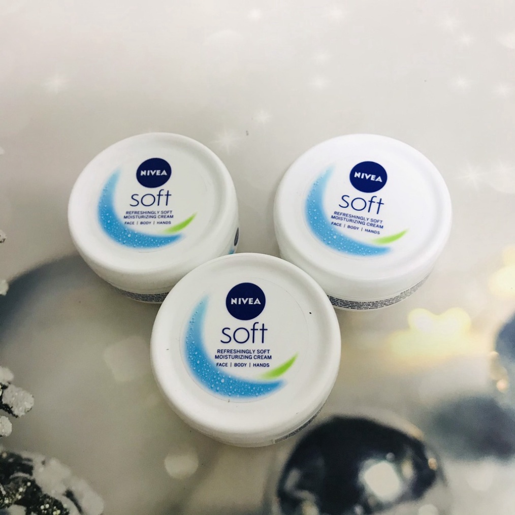 Kem dưỡng da Nivea Soft 50ml dưỡng ẩm chống nẻ