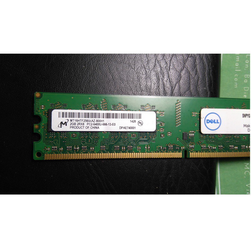 RAM PC DDR2 2gb bus 800 - 6400U ram tháo máy bộ chính hãng, bảo hành 12 tháng