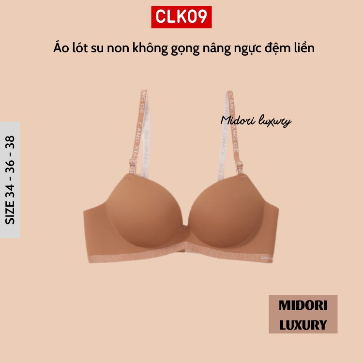 Áo lót su non không gọng, Áo ngực nâng ngực đệm liền êm nhẹ CLK09