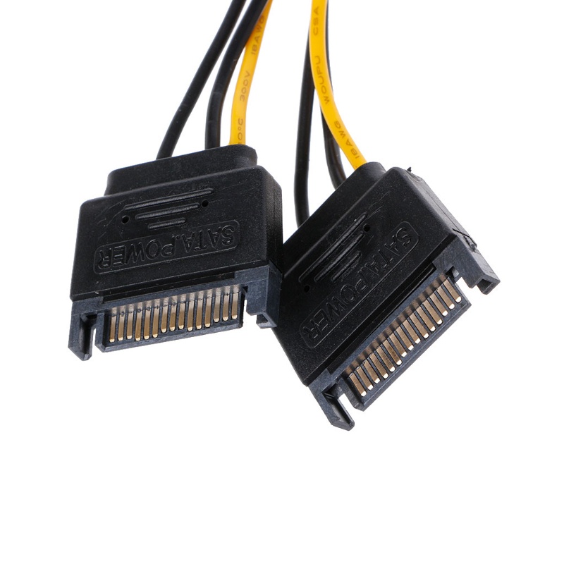 Dây cáp chuyển đổi nguồn 15-Pin SATA sang 6-Pin PCI-E PCI Express cho thẻ Video | BigBuy360 - bigbuy360.vn