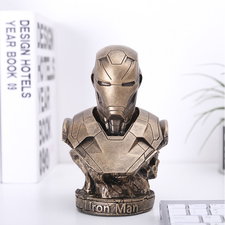 Mô hình tượng Iron Man tượng bán thân MK46 18cm ( video hình thực tế).