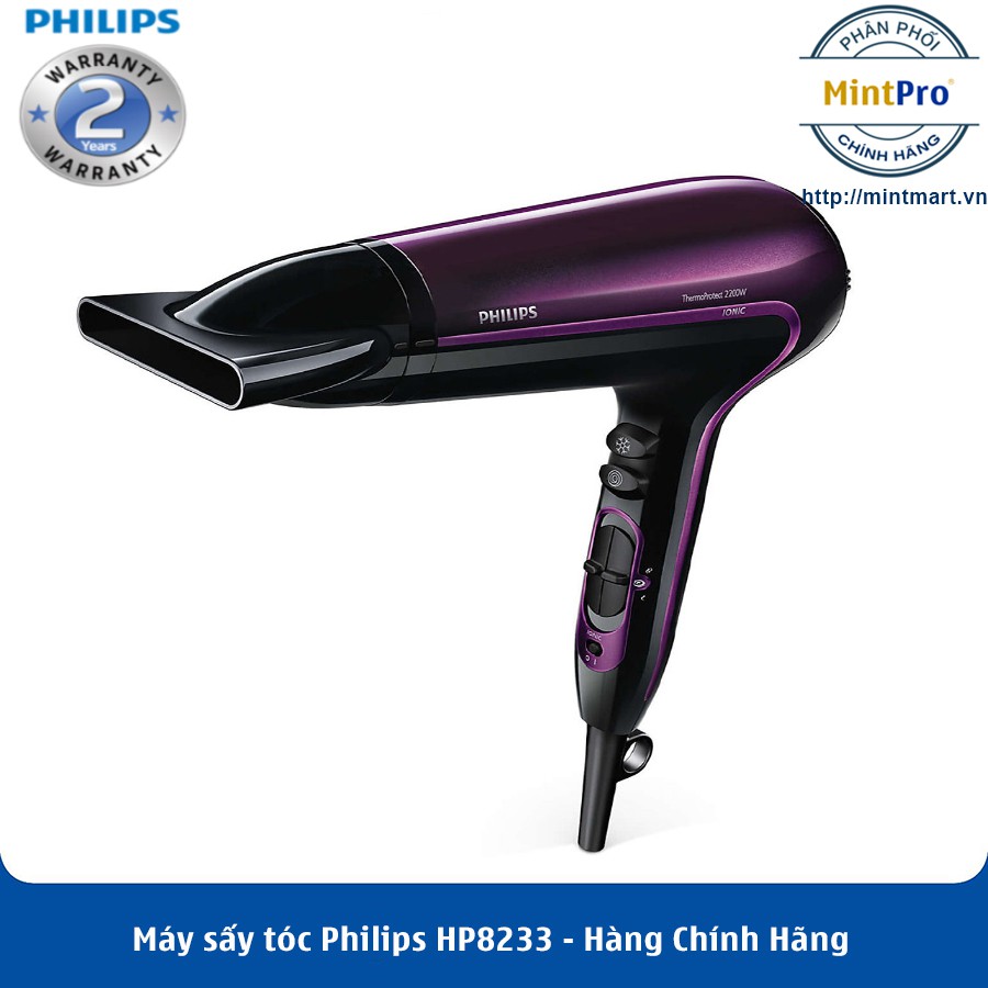 Máy sấy tóc Philips HP8233 – Hàng Chính Hãng – Bảo Hành 2 Năm Trên Toàn Quốc