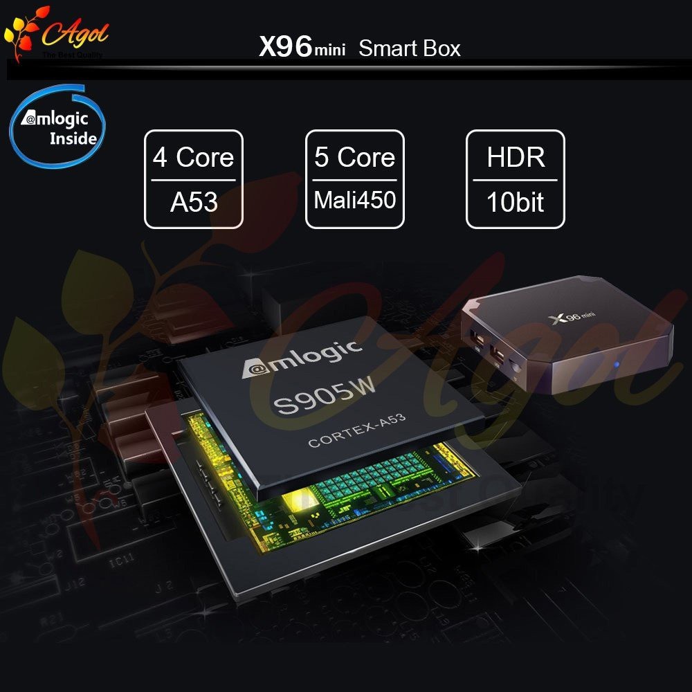 android tivi box x96 mini 5G có điều khiển giọng nói tiếng việt Ram 2G Rom 16G cài sẵn các ứng dụng giải trí