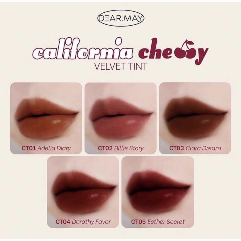 Son kem lì Dearmay California Cherry Velvet Tint