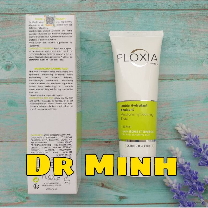 Kem dưỡng ẩm cho da khô và da nhạy cảm Floxia moisturizing soothing/Sativa 125ml