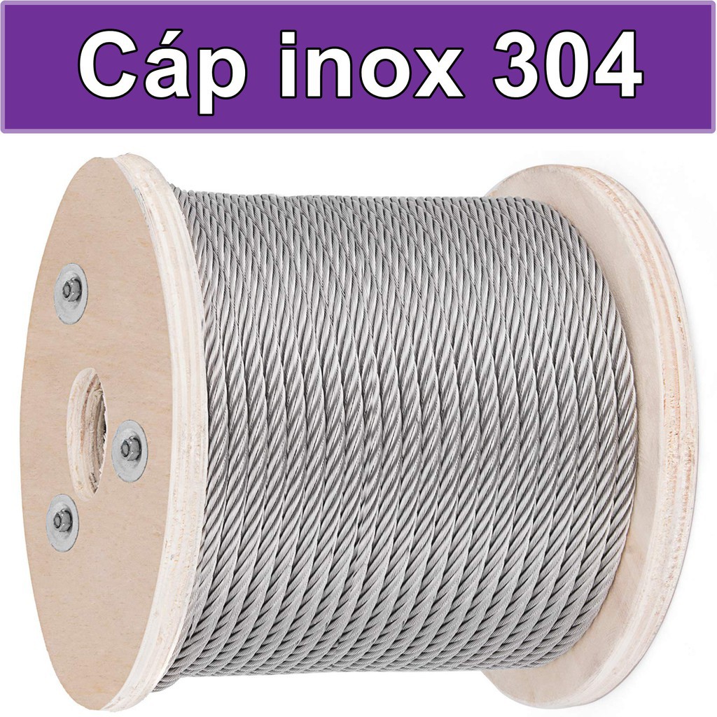 Cáp inox 304 1,5 li (cuộn 100 mét) - capthepgiasi NAM LONG CHAU