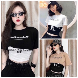 Set hai áo croptop thêu