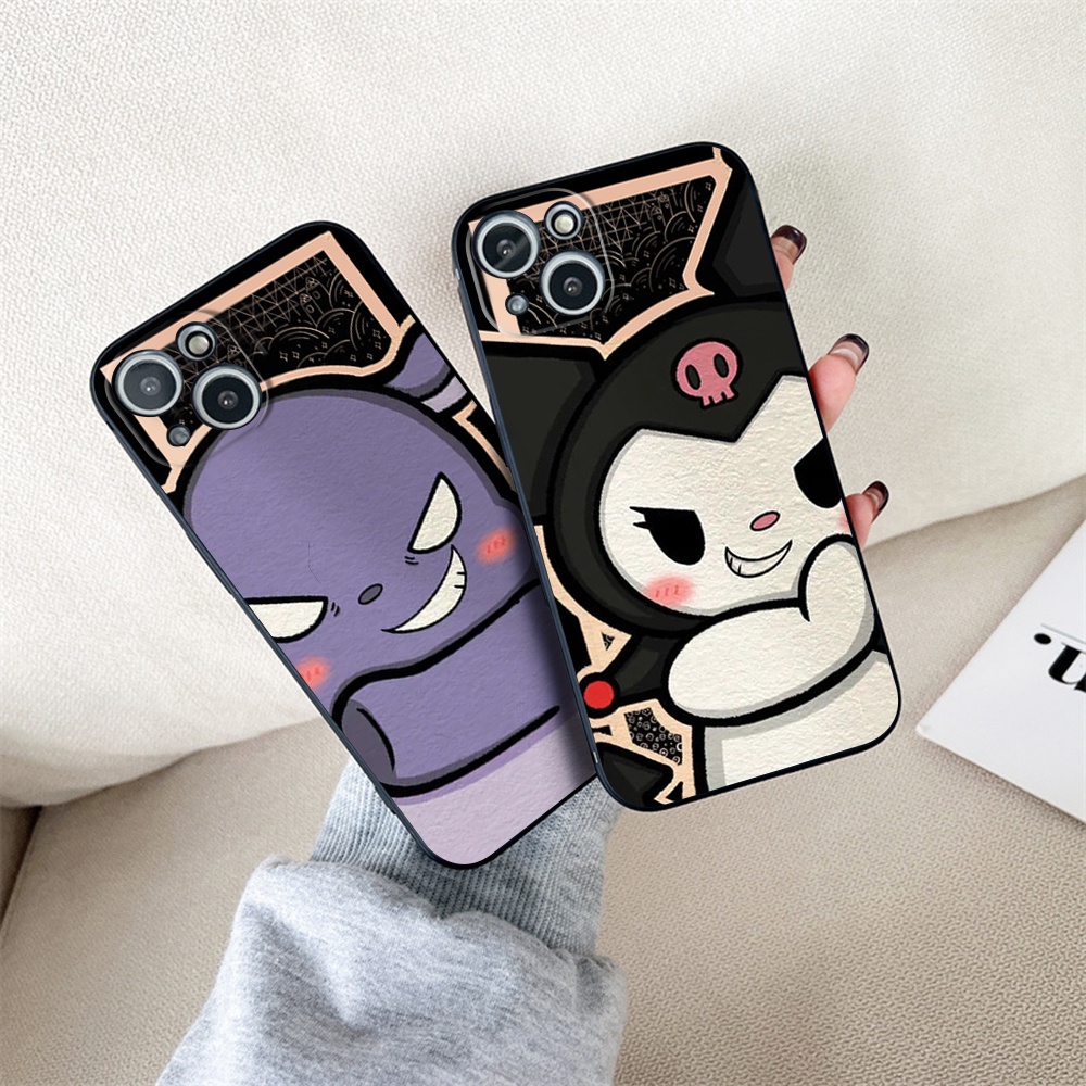 SANRIO Ốp Điện Thoại Silicon Dẻo In Hình kuromi Thời Trang Cho iPhone 11 iPhone 13 Pro Max XS Max XR 7 8 Plus 12Pro 13 Pro Max