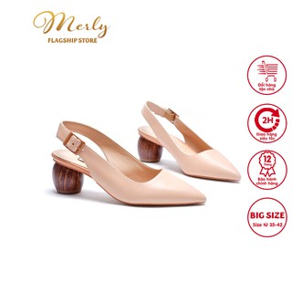 Giày sandal gót thấp Merly 1232