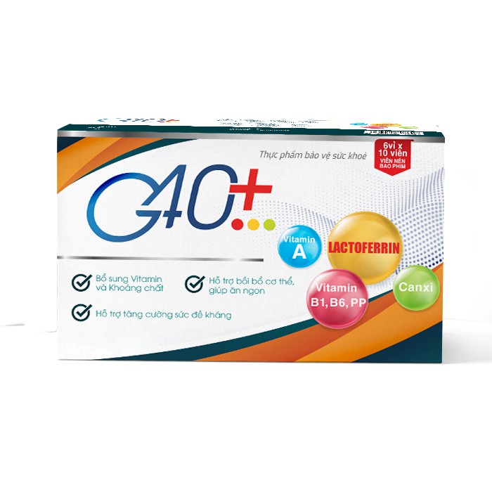 G40+ Bổ sung vitamin và khoáng chất cho cơ thể Hộp 60 viên