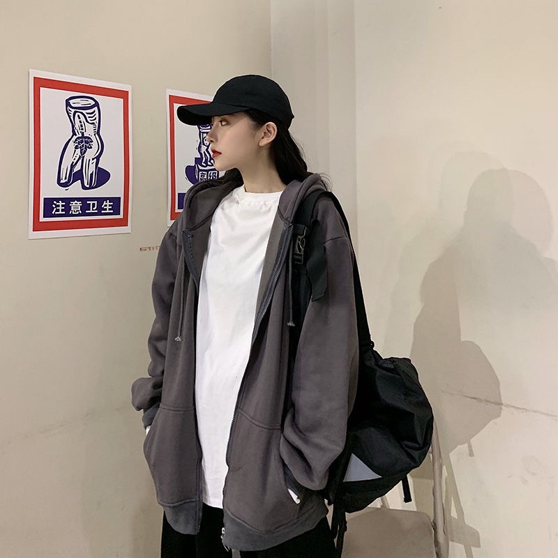 Áo khoác nỉ trơn unisex