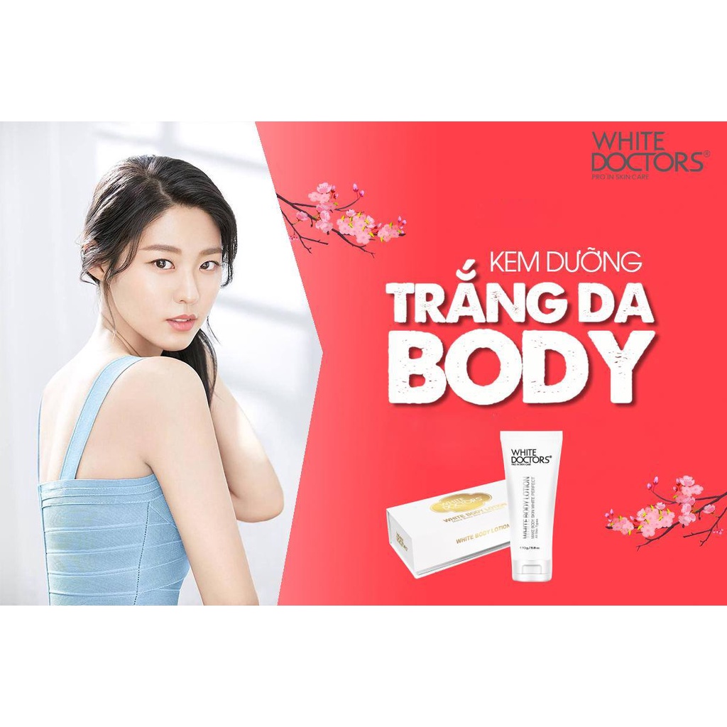 Kem làm trắng toàn thân White Doctors White Body Lotion tươi trẻ làn da 170g