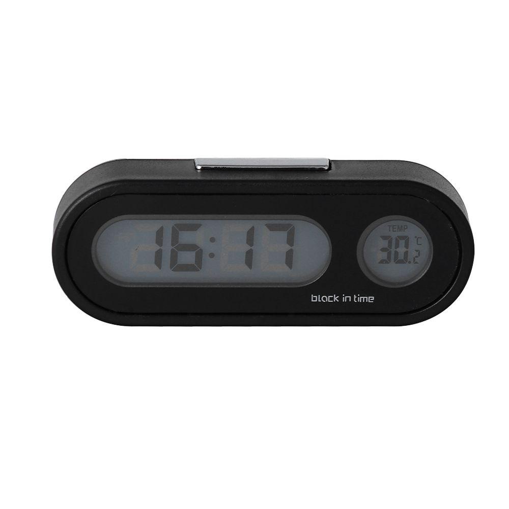 MAYSHOW Accessories Car Electronic Clock Ornament Auto Thermometer Time Watch Digital Display Car Styling Mini Backlight Decoration Gauges Auto Dashboard Clocks