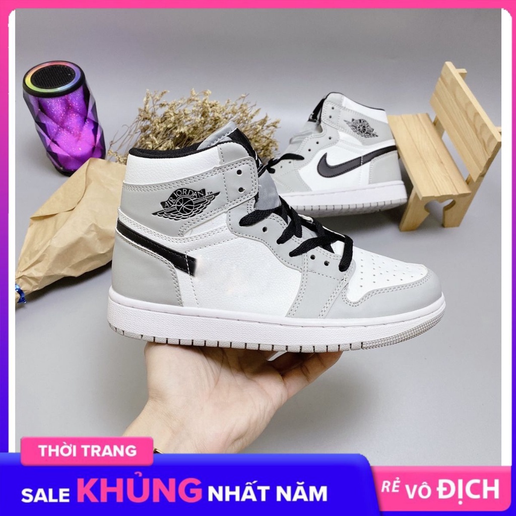 Giày jd xám cổ cao thể thao Nam/Nữ, giày jd xám_NAMTHAOAB