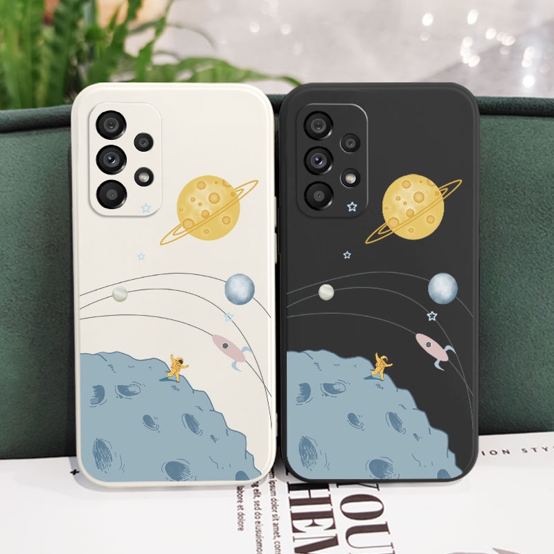 Ốp Lưng Silicone DẻO HọA TiếT HàNh Tinh Cho Samsung Galaxy A73 A53 A33 A23 5G