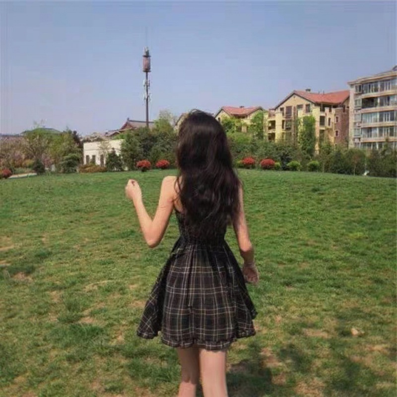 Đầm Hai Dây Eo Cao Phong Cách Mori AT1100