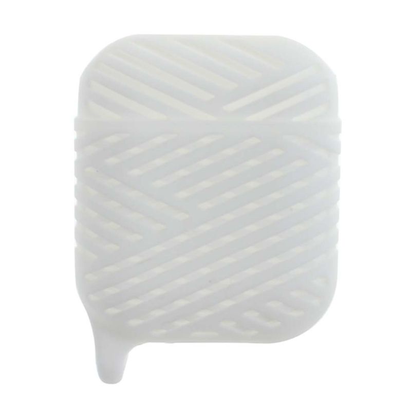 Vỏ Bảo Vệ Hộp Sạc Tai nghe không dây Bằng Silicon Mềm Có Kim Loại Cho Airpods 1 / 2