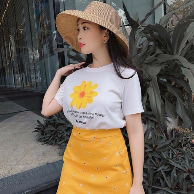 Áo Phông hoa vàng playse