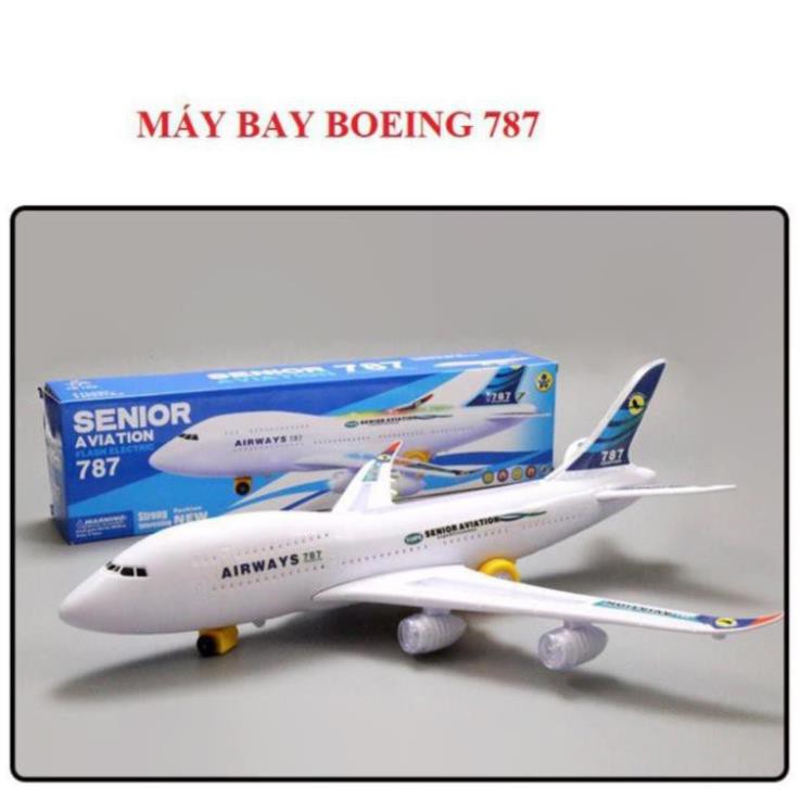 Máy Bay Đồ Chơi boeing 787 Chạy Pin Có Đèn Led Và Âm Thanh