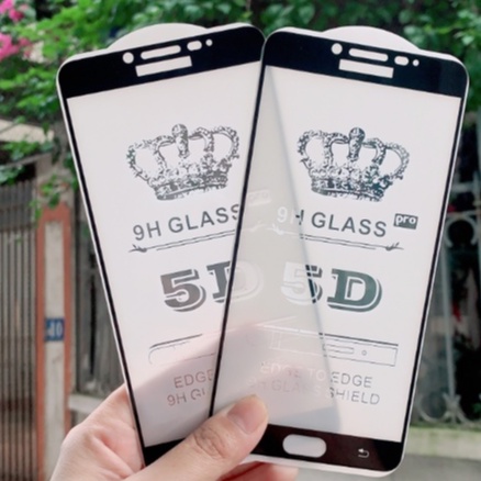 Kính cường lực 5D full màn SAMSUNG C9 PRO Đen