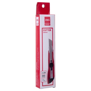 Dao rọc giấy đại DELI, Lưỡi dao SK5, đỏ - 1 cái WD10040