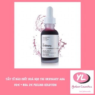 [Bill Sephora US] Serum The Ordinary AHA 30% + BHA 2% Peeling Solution 30ml tẩy tế bào chết hot nhất nhà TO