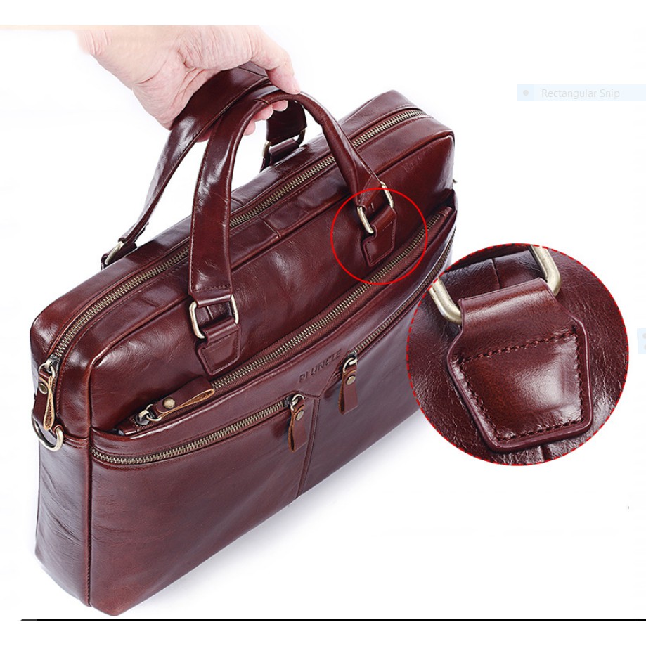 Túi xách nam da bò thật công sở cao cấp