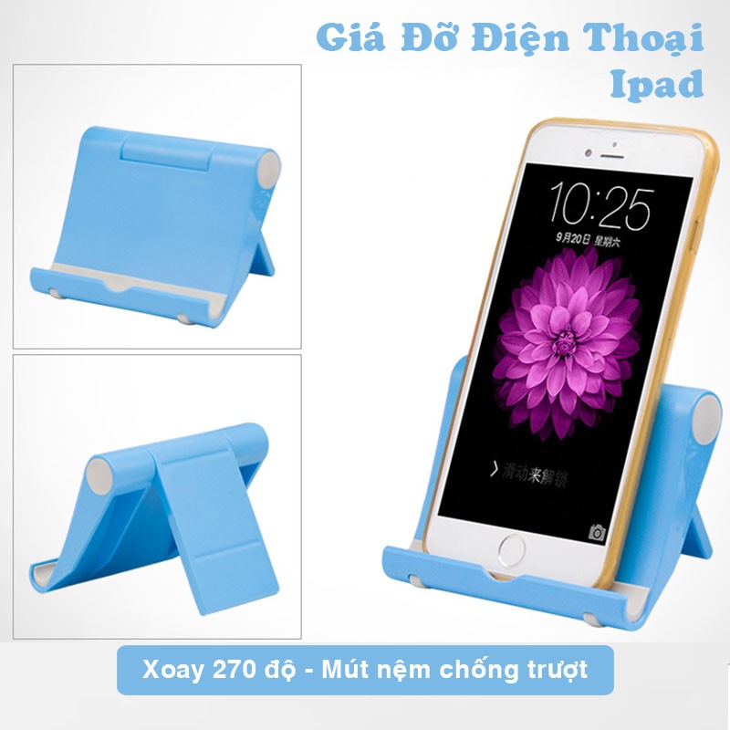 Giá đỡ điện thoại , ipad , kệ giá đỡ xoay 270 để bàn chống trượt MDT_ D15