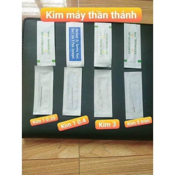 [50-100 Cái]Kim Dài Máy Phổ Thông Phun Xăm Thẩm Mỹ (1-3-5-7)